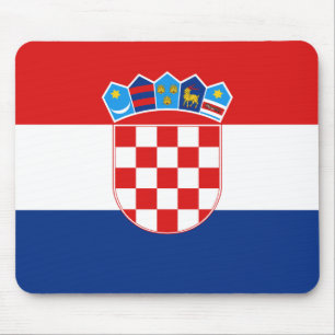 Tapis De Souris Drapeau Mousepad de la Croatie