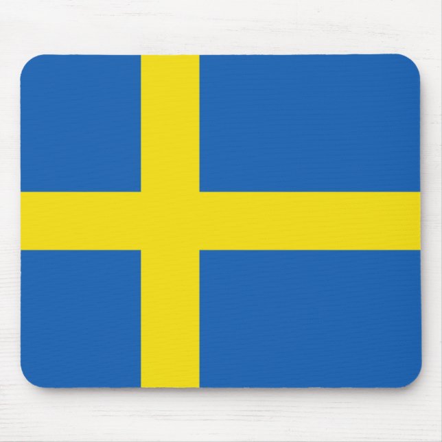 Tapis De Souris Drapeau Mousepad de la Suède (Devant)