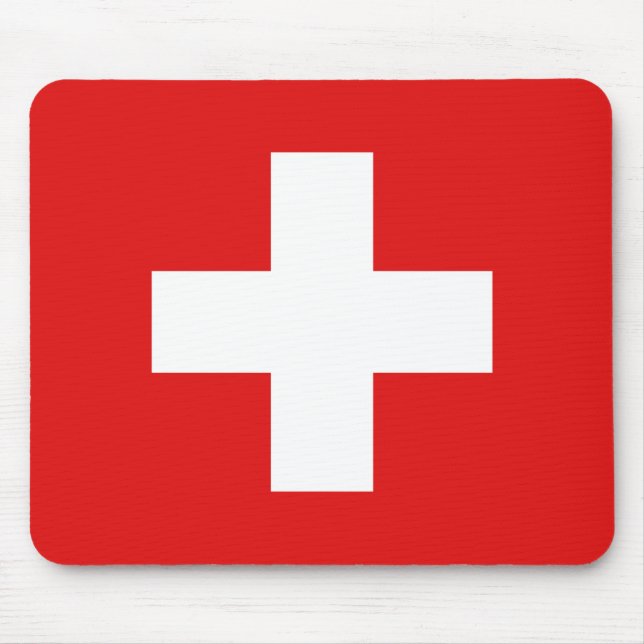 Tapis De Souris Drapeau Mousepad de la Suisse (Devant)