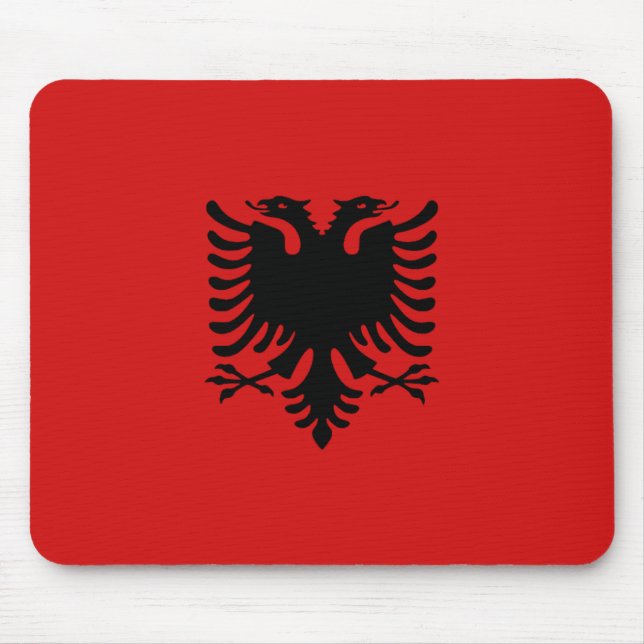 Tapis De Souris Drapeau Mousepad de l'Albanie (Devant)