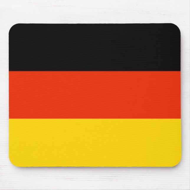 Tapis De Souris Drapeau Mousepad de l'Allemagne (Devant)