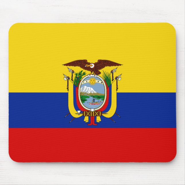Tapis De Souris Drapeau Mousepad de l'Equateur (Devant)