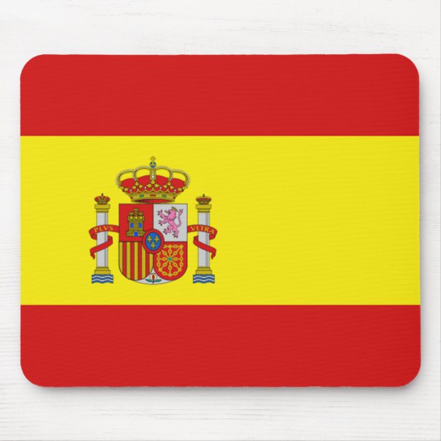 Tapis De Souris Drapeau Mousepad de l'Espagne (Devant)