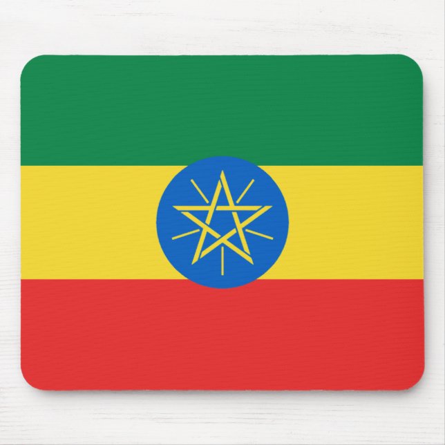 Tapis De Souris Drapeau Mousepad de l'Ethiopie (Devant)