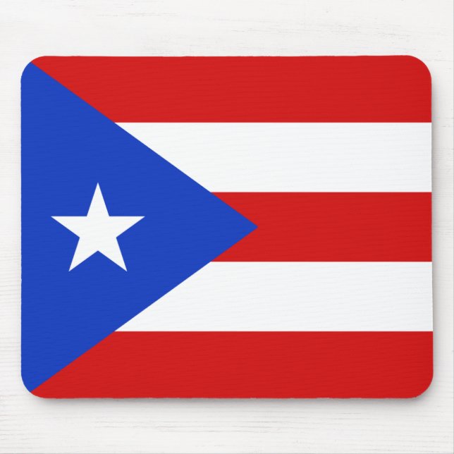 Tapis De Souris Drapeau Mousepad de Porto Rico (Devant)