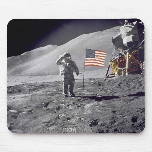 Tapis De Souris Drapeau Mousepad de saluts de David Scott (Devant)