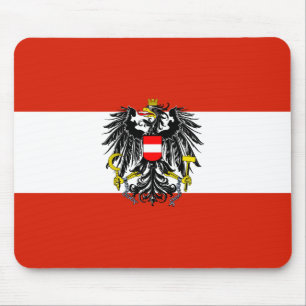 Tapis De Souris Drapeau Mousepad d'état de l'Autriche