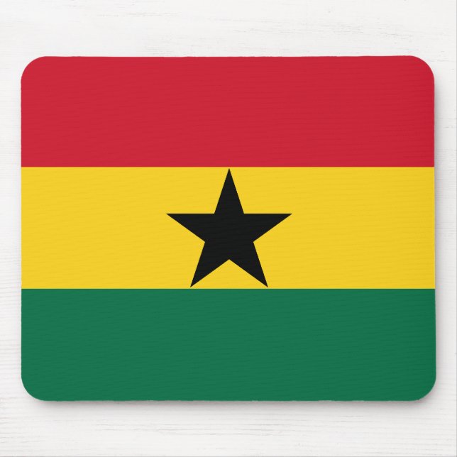 Tapis De Souris Drapeau Mousepad du Ghana (Devant)