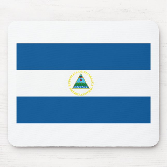 Tapis De Souris Drapeau Mousepad du Nicaragua (Devant)