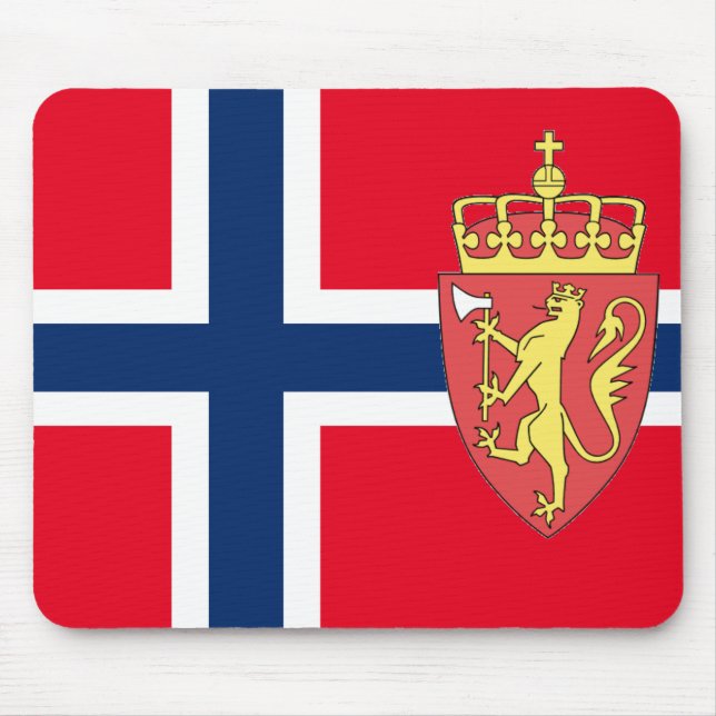 Tapis De Souris Drapeau norvégien (Devant)