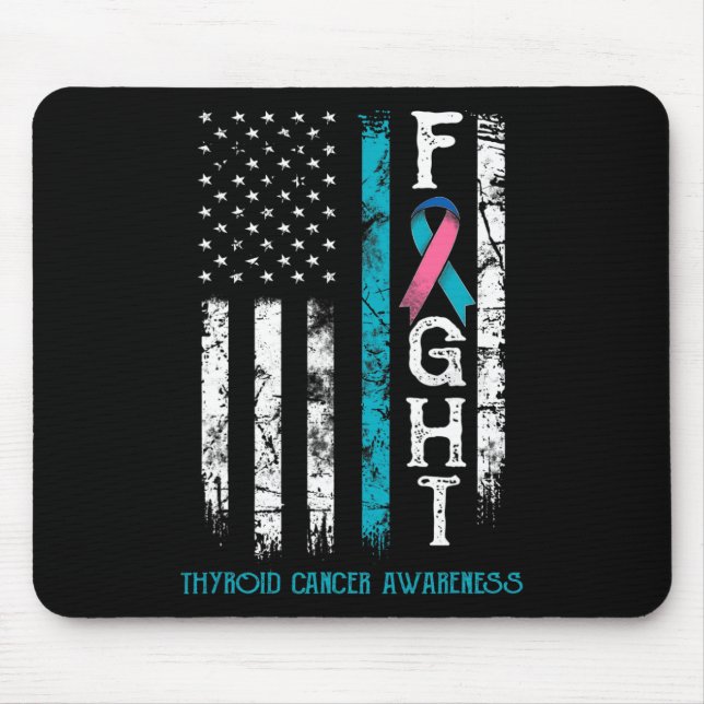 Tapis De Souris Drapeau nous guerrier du cancer (Devant)