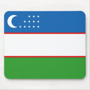 Tapis De Souris Drapeau ouzbek Mousepad