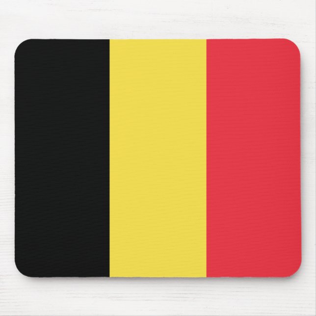 Tapis De Souris Drapeau patriotique belge (Devant)