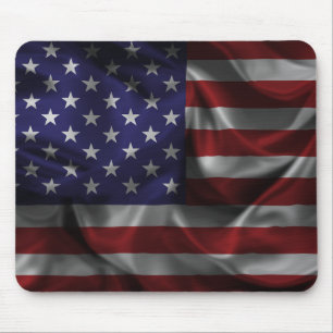 Tapis De Souris Drapeau Patriotique Des États-Unis D'Amérique