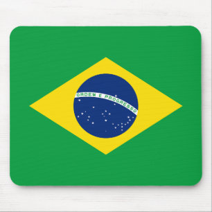Tapis De Souris Drapeau patriotique du Brésil