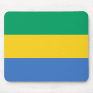 Tapis De Souris Drapeau patriotique gabonais