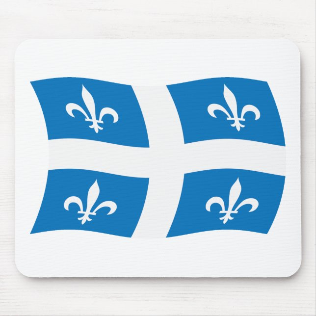 Tapis De Souris Drapeau québécois Mousepad (Devant)