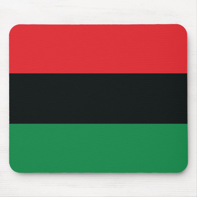 Tapis De Souris Drapeau rouge, noir et vert (Devant)