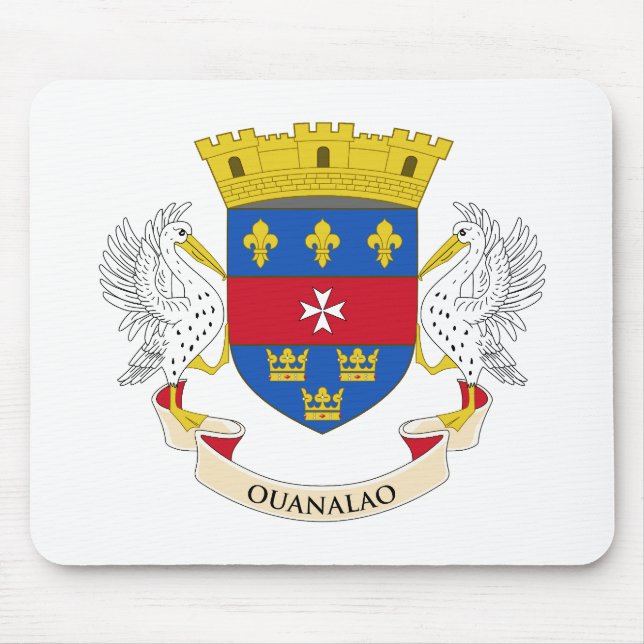 Tapis De Souris Drapeau Saint-Barthélemy (Devant)