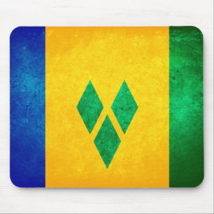 Tapis De Souris Drapeau Saint-Vincent-et-les Grenadines