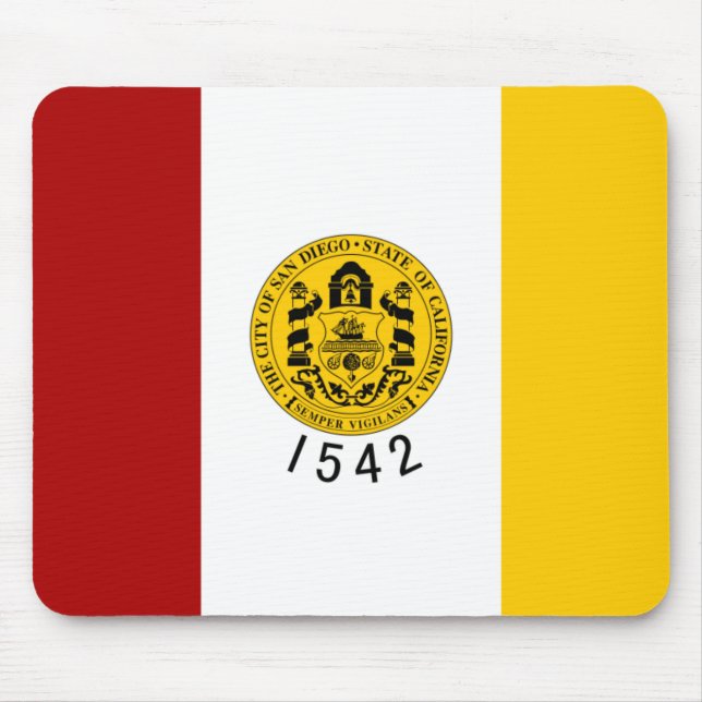 Tapis De Souris Drapeau San Diego (Devant)