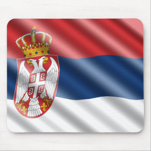 Tapis De Souris Drapeau serbe