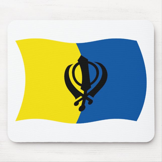 Tapis De Souris Drapeau sikhisme Mousepad (Devant)