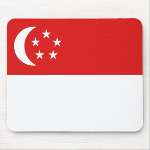 Tapis De Souris Drapeau singapourien Mousepad
