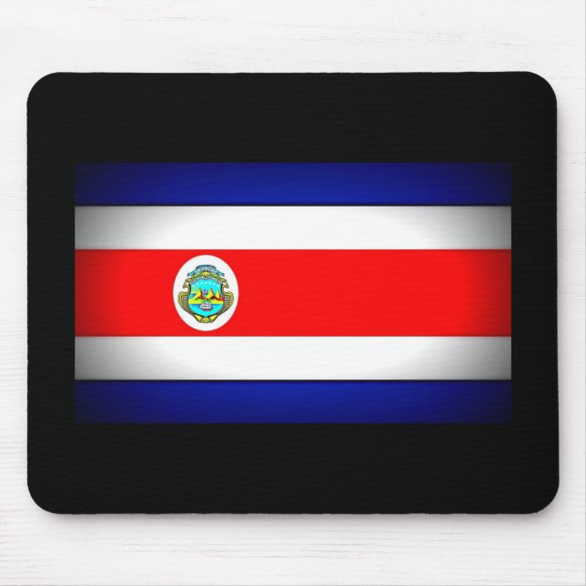 Tapis De Souris Drapeau stylisé du Costa Rica (Devant)