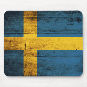 Tapis De Souris Drapeau Suède en bois