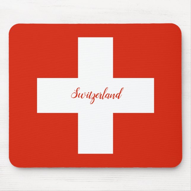 Tapis De Souris Drapeau Suisse (Devant)