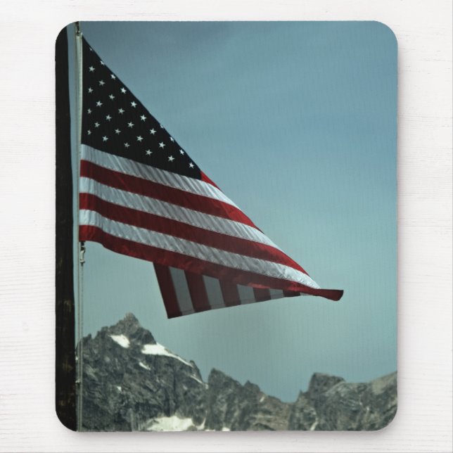 Tapis De Souris Drapeau sur Teton Mousepad (Devant)