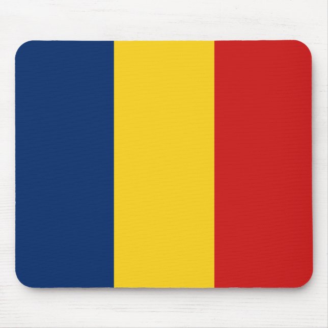 Tapis De Souris Drapeau Tchad Mousepad (Devant)
