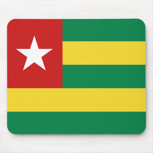 Tapis De Souris Drapeau Togo Mousepad (Devant)