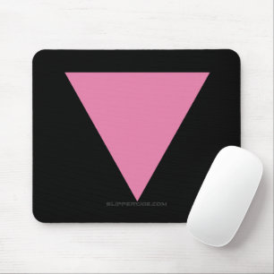 Tapis De Souris Drapeau triangle rose de SlipperyJoe's symbole ros