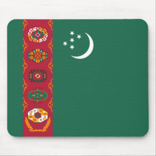 Tapis De Souris Drapeau turkmène Mousepad