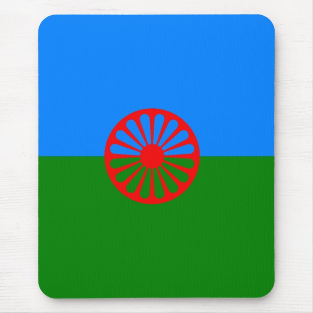 Tapis De Souris Drapeau tzigane romani officiel (Devant)