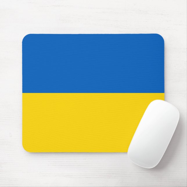Tapis De Souris Drapeau ukrainien (Avec souris)