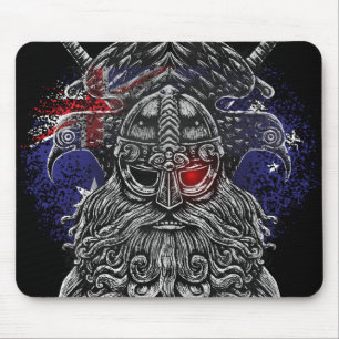 Tapis De Souris Drapeaux australiens mythologie viking épées corbe