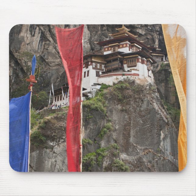 Tapis De Souris Drapeaux de prière suspendus près de Taktshang (Devant)