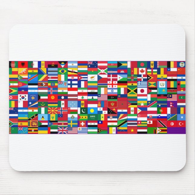 Tapis De Souris Drapeaux du monde (Devant)