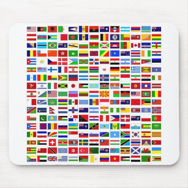 Tapis De Souris Drapeaux mondiaux Mousepad (Devant)