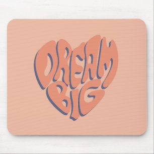 Tapis De Souris Dream Big : Coral et Apricot Motivational Advice