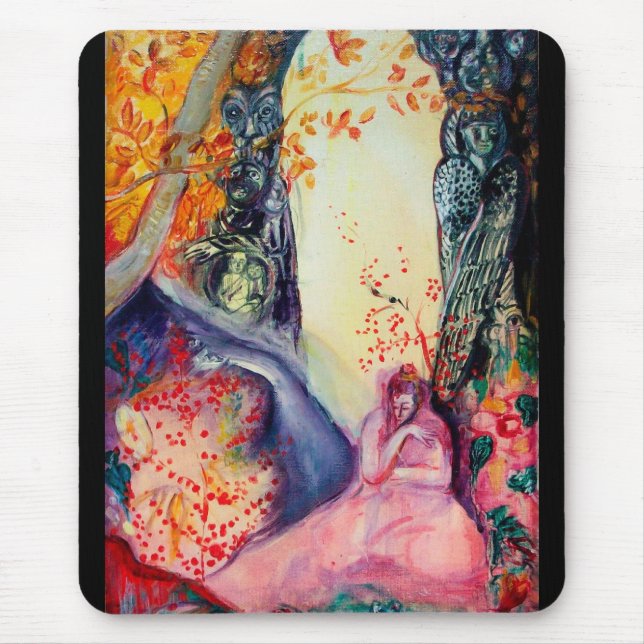 Tapis De Souris DREAM D'OR / Méditation Yoga Jardin Zen (Devant)