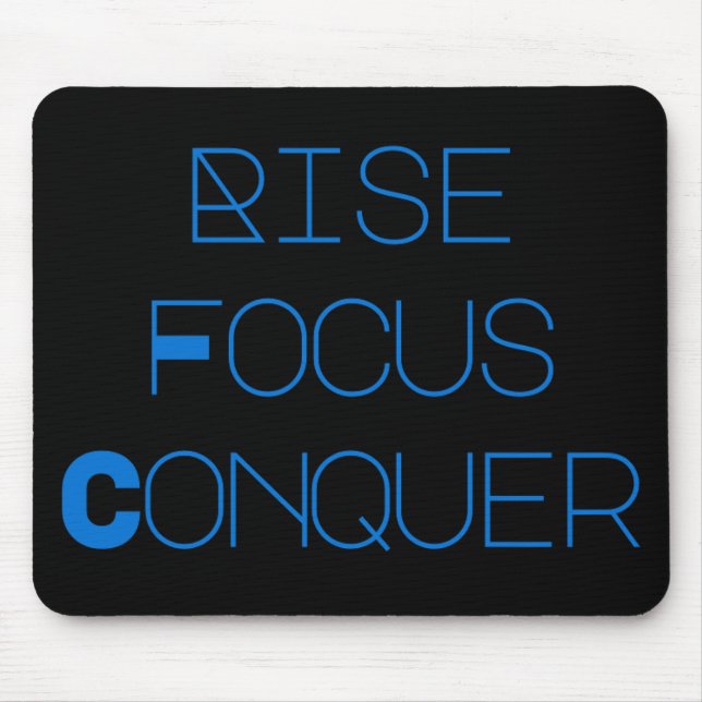 Tapis De Souris Dreamtech_Inc: Rise, Focus, Conquer Desk Mats (Devant)