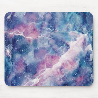 Tapis De Souris Dreamy Watercolor Galaxy & Stars Mouse Pad