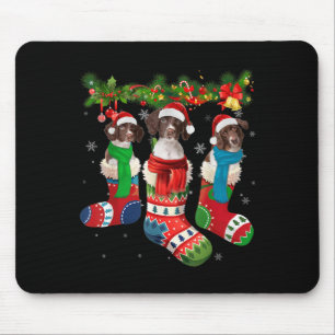 Tapis De Souris Drentse Patrijshond Dans Chaussettes De Noël