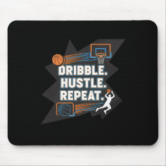 Tapis De Souris Dribble Hustle Répéter Conception de Compétence Mo