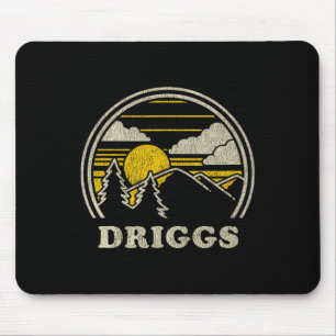 Tapis De Souris Driggs Idaho Id T Shirt Vintage Randonnée Montagne