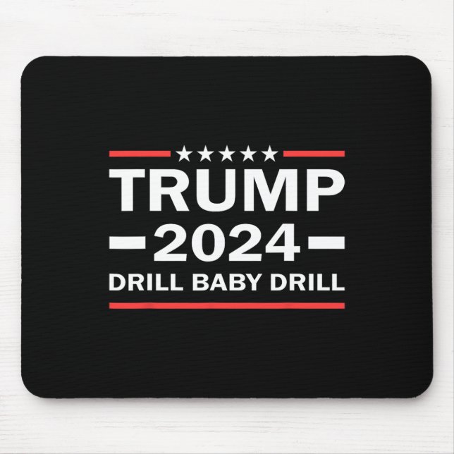 Tapis De Souris Drill pour bébés Donald Trump 2024 Reprendre l'Amé (Devant)